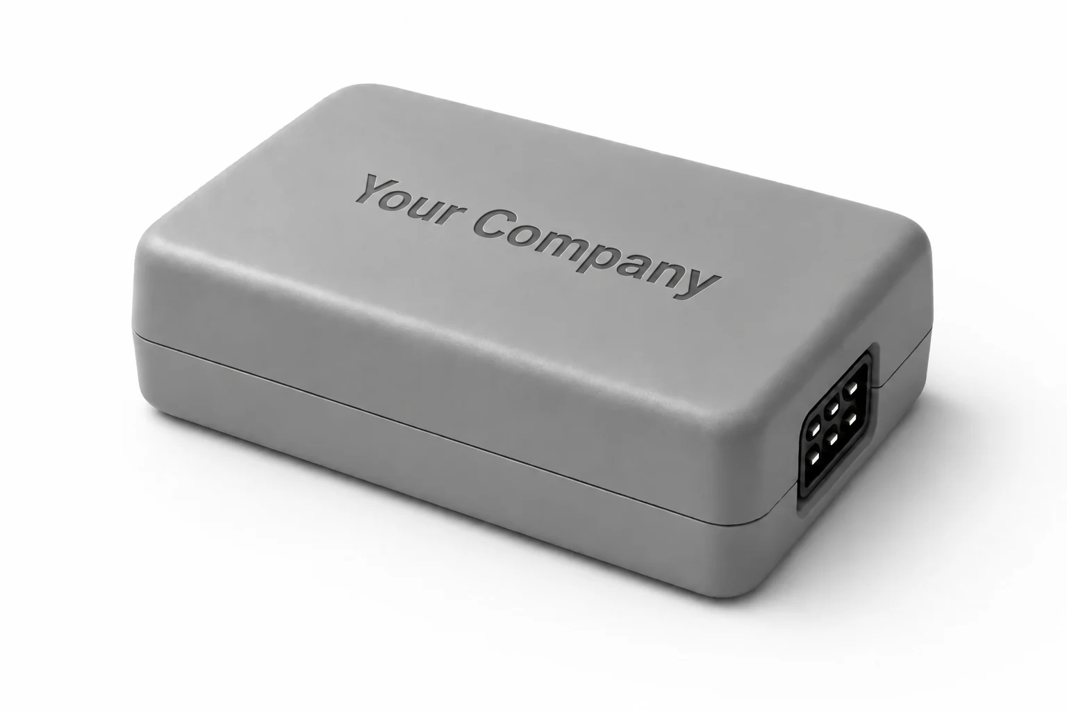 ELD Factory device with a six-pin vehicle connection